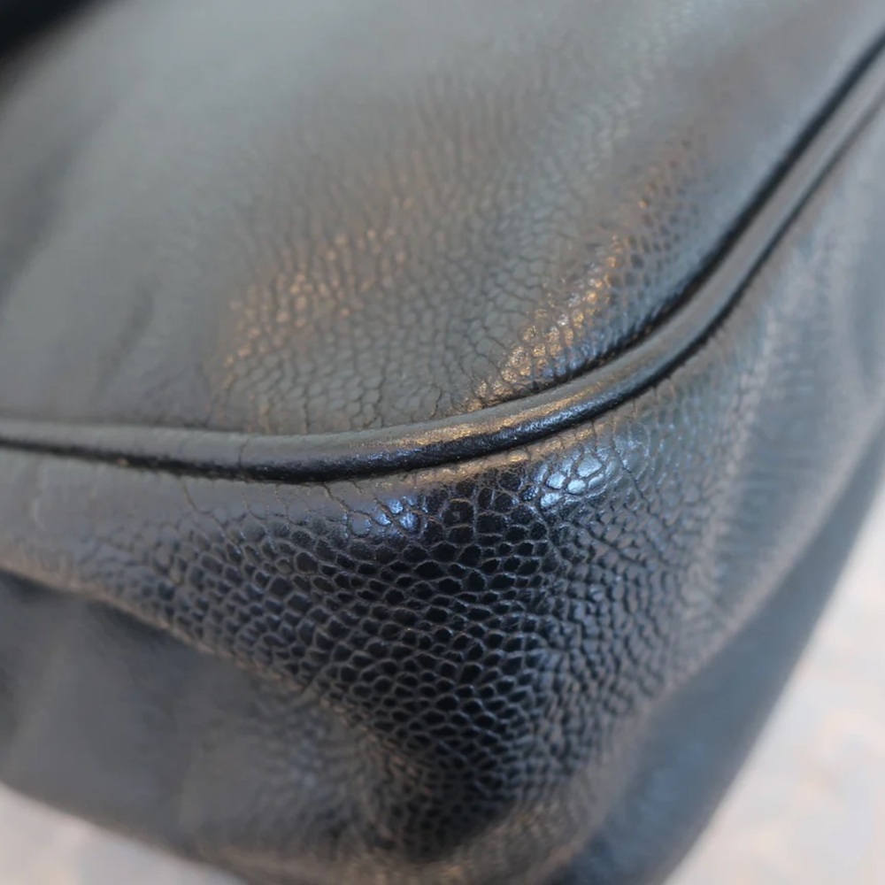 Authentic CHANEL black caviar leather backpack - Picture 16 of 16